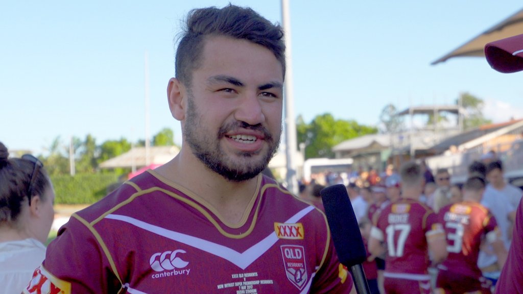 HostplusCup's tweet photo. Post match interview with SC Falcons and XXXX Queensland Residents fullback Jahrome Hughes... https://t.co/Z2qLaHcbxi
#CupReps @SC_Falcons https://t.co/KVJNdTD66u