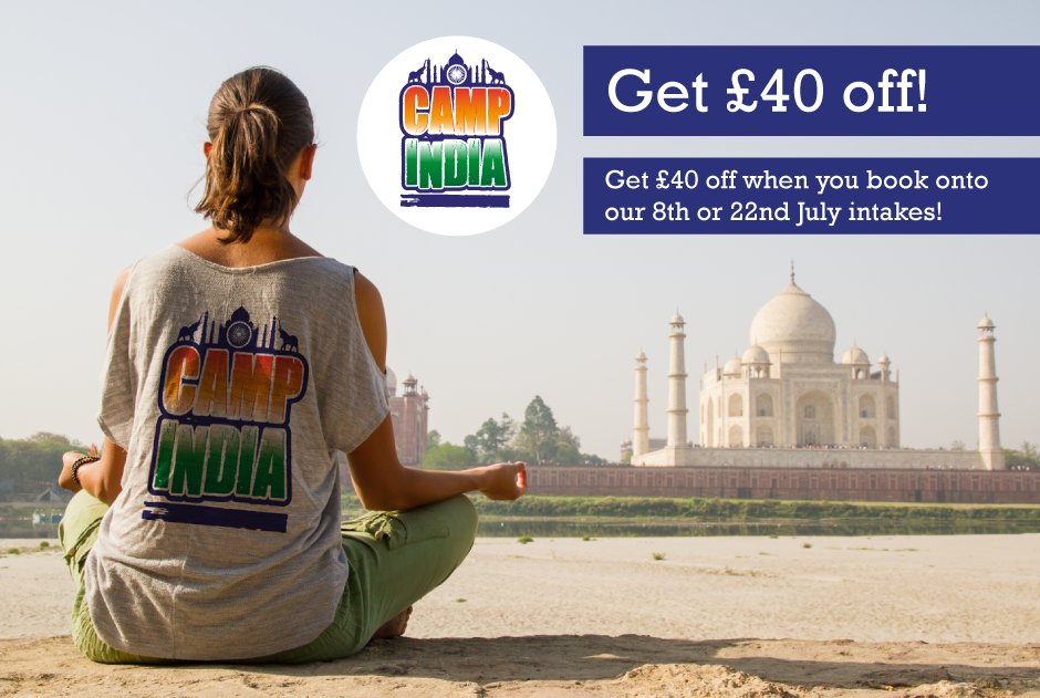 CampIndia's tweet photo. 🔔 Important Announcement 🔔

£40 off all @CampIndia dates in July! Commencing on the 8th July &amp; the 22nd. 

Apply at https://t.co/5lQ5rltA0M https://t.co/rYlqc0iaL7