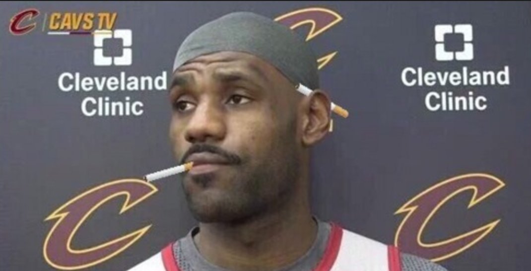TotalProSports's tweet image. "Wizards, Celtics, Warlocks, Witches... Don't matter, we gonna sweep 'em all!" - LeBron James
