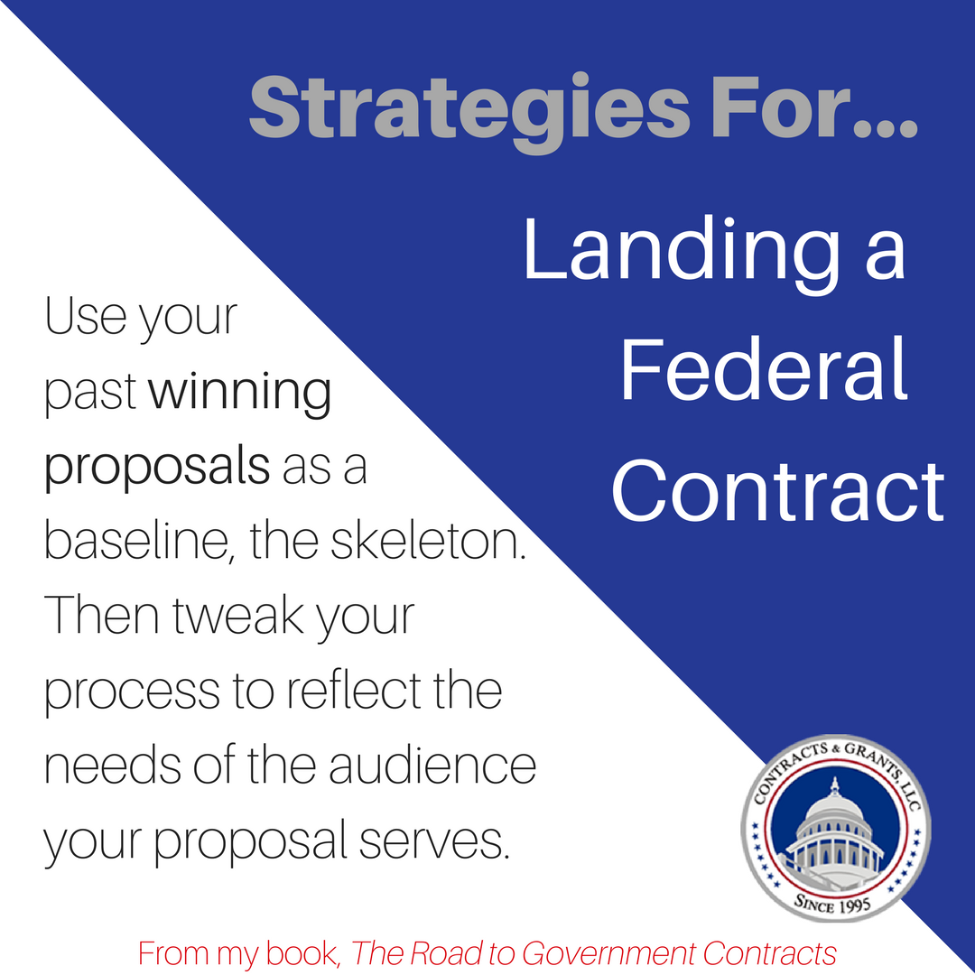 LindaChatmon's tweet photo. Use your past winning #proposals as a skeleton. Tweak your process to reflect the needs of the agency you serve. #federal #government https://t.co/XBu01OZxK9