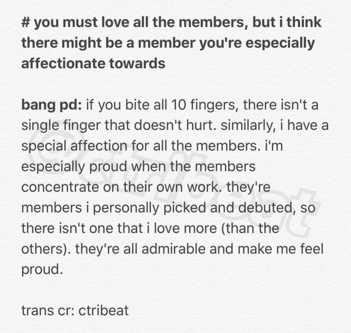 TEETaetae's tweet photo. [TRANS] bang pd really loves bangtan 😭💘

source: https://t.co/AwSFsiokT3 by #vveebangtan via @c0nvey https://t.co/7UGUs30uNi