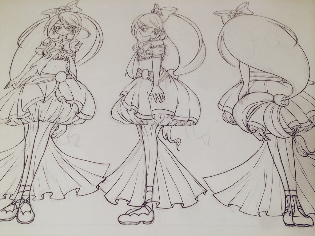 大学の課題で、
オリジナルのブルー系統のプリキュアを考えました?

#落書き
#オリキャラ
#プリキュア 