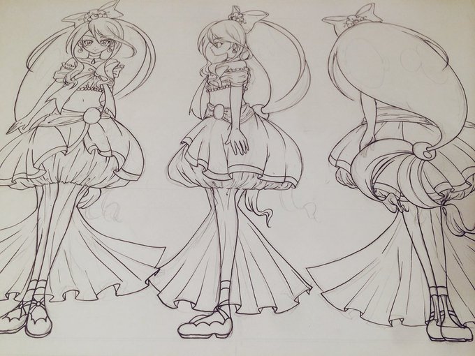 大学の課題で、
オリジナルのブルー系統のプリキュアを考えました?

#落書き
#オリキャラ
#プリキュア 