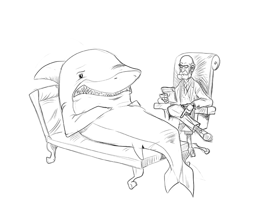 bryankellydraws's tweet photo. "I think I'm a good white shark, but am I a 'great' one?" #DailSketch #GreatWhiteShark https://t.co/WI7rHEFpzk
