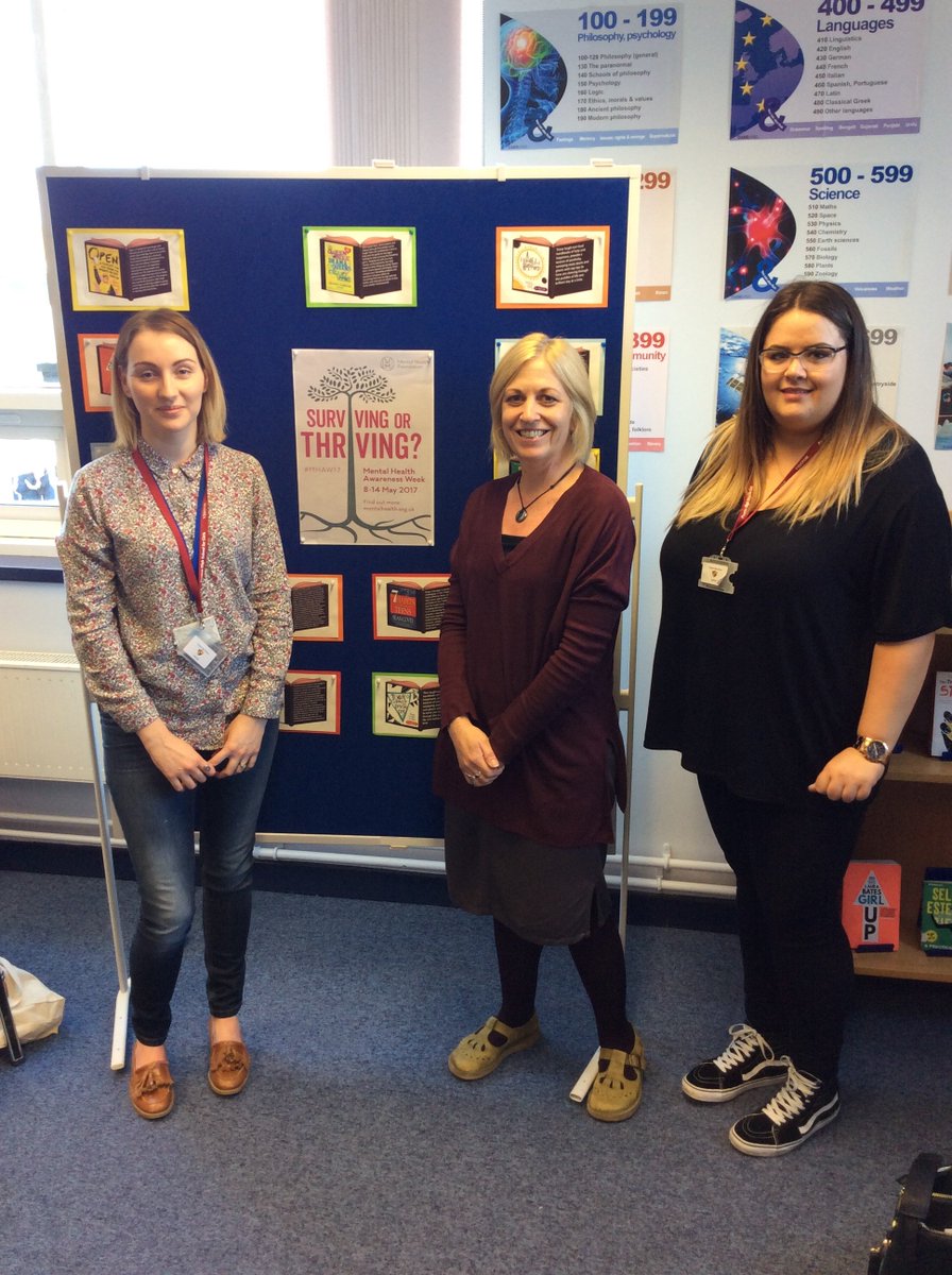 TeamPrenton's tweet photo. Trainee nurse Amy, Sophie from Kooth &amp; student counsellor Michelle delivering sessions as part of #MentalHealthAwarenessWeek @Xenzone_UK https://t.co/nKNLchBJds