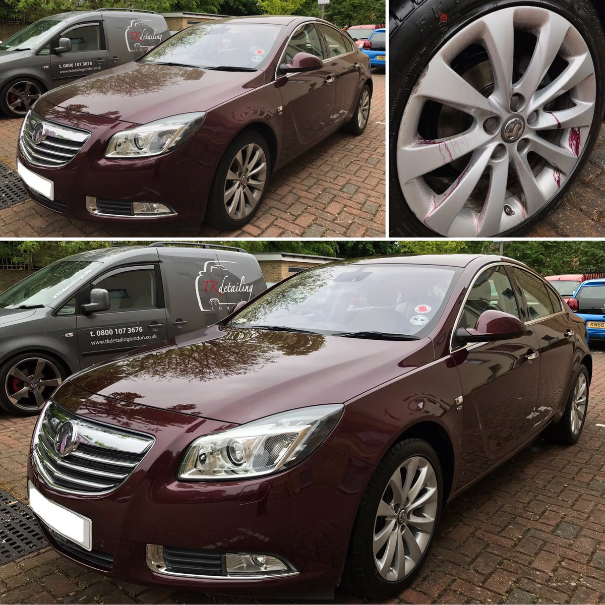 TKdetailingLDN's tweet photo. #Vauxhall insignia before/after its maintenance plus detail #detailing #London #kingstonuponthames #surrey #TKdetailingLDN #tkdetailinggroup https://t.co/OteKUGI1Sj