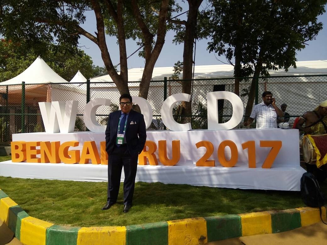 At World Congress of Cosmetic Dermatology 2017 @ Bangalore #FacultyMember #COSMETICS #botox #Fillers #Liposuction #WCOCD