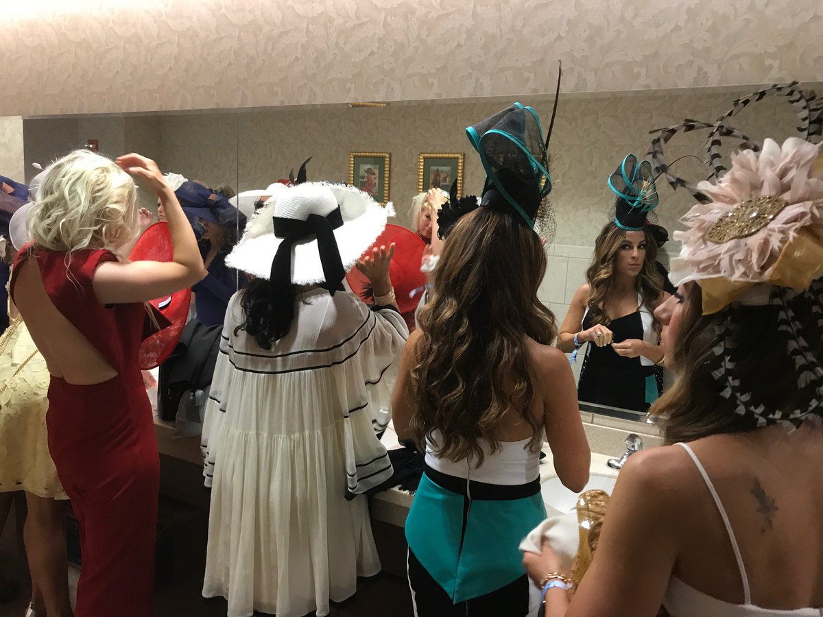 The fascinators were fascinating at the Kentucky Derby on Sat. Senior Prom Meets Circque de Soleil!! Truly a one-off event!
