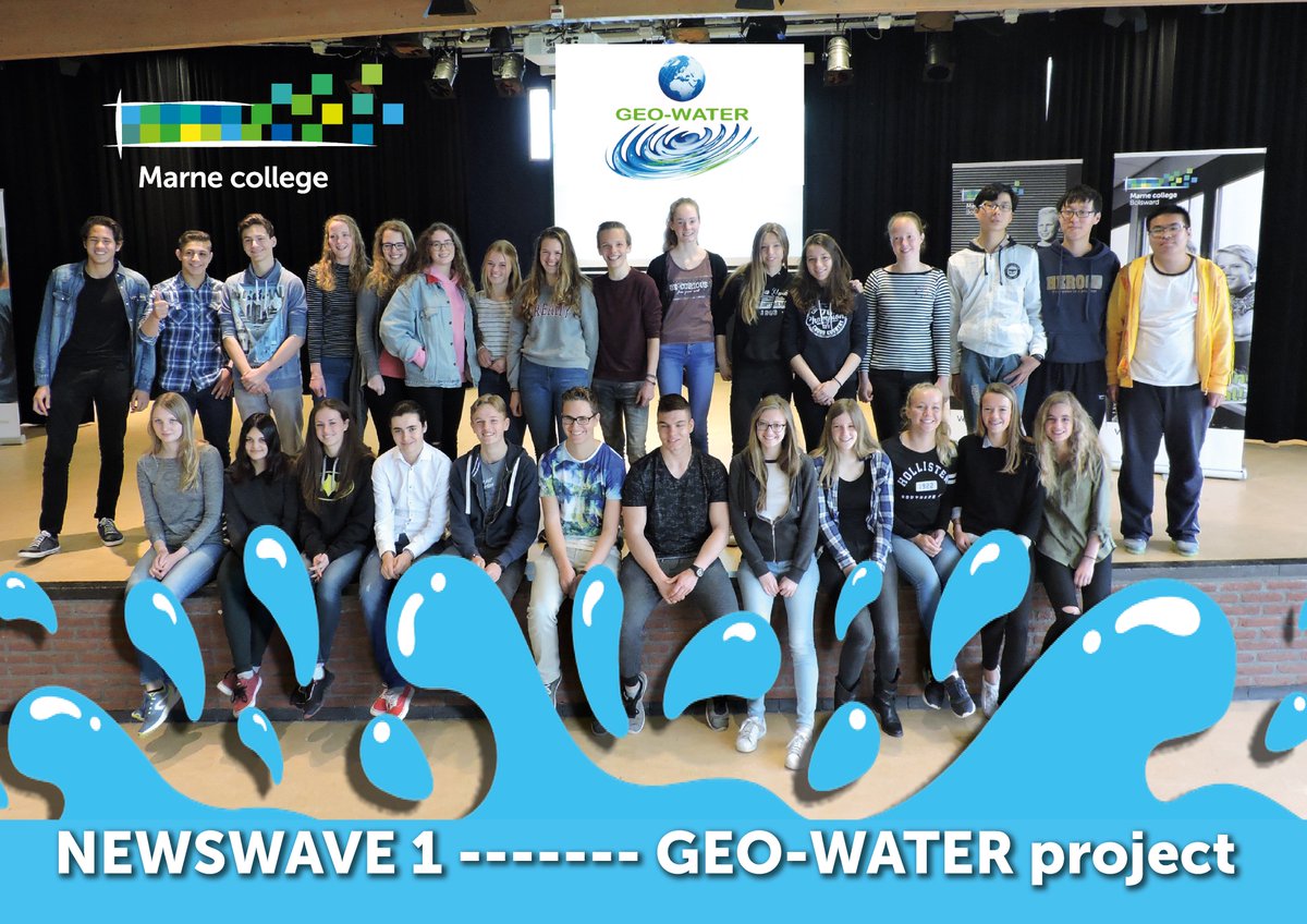 GEO-WATER project this week with international students, just started! #marnecollege #geowater #wetterskipfryslan #grenzenverleggen