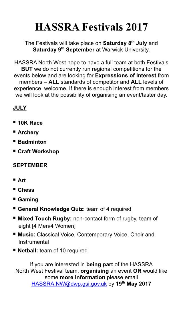 HASSRA_NW's tweet image. HASSRA festivals 2017 🏃🏽🏆