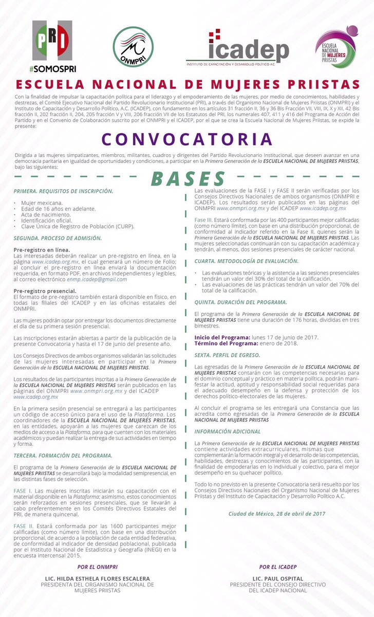 ONMPRICDMX's tweet photo. #FelizLunes 

#MujeresDeLaCDMX

#Convocatoria 

#LiderazgoYEmpoderamiento

#LaCausaNosUne  

#SomosPRI 

#EscuelaNacionalDeMujeresPriistas https://t.co/UjhmVUH2wp