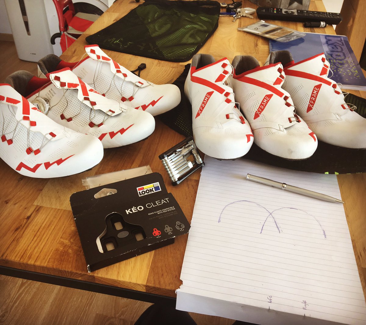 Shoe setup day. . . <a href="/NWcycling/">Northwave</a>