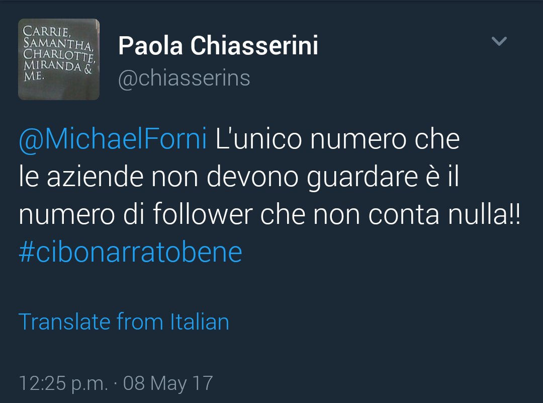 MichaelForni's tweet image. Grazie @chiasserins
Una triste realtà 😢
Aggiungo, le aziende che valorizzeranno le #relazioni avranno vantaggio competitivo #cibonarratobene