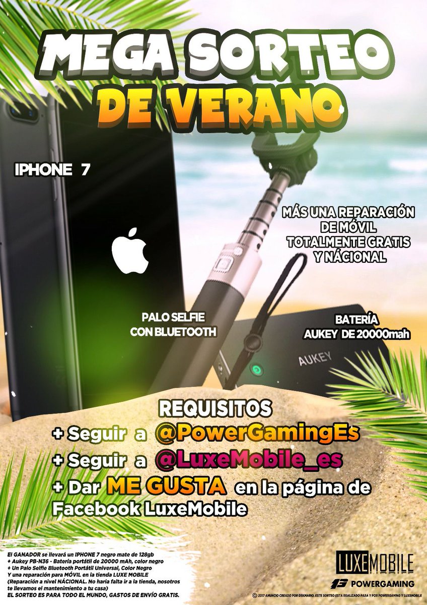 AndreasAmusic's tweet photo. 📢 #MEGASORTEO IPHONE 7 Gracias a @luxemobile_ES📱

🔸Sigue los requisitos en https://t.co/zl0eOJtx2d
🔸Menciona a 2 amigos.✌️
🔸Haz 🔃 https://t.co/906eEz7JFK