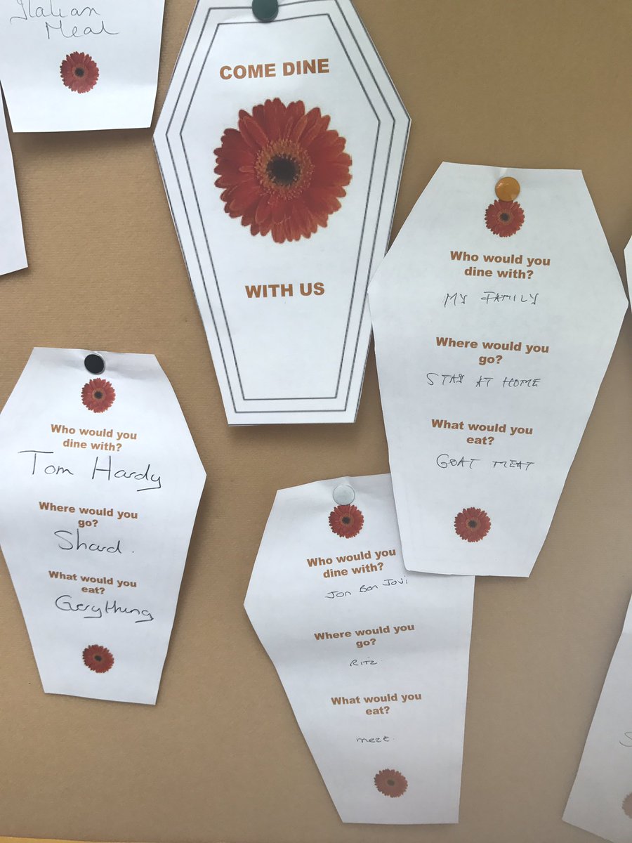 hevwri40's tweet photo. Who would you dine with for your last dinner, where would you be and what would you eat come and share in the atrium today @BHR_hospitals https://t.co/mvhhajY43B