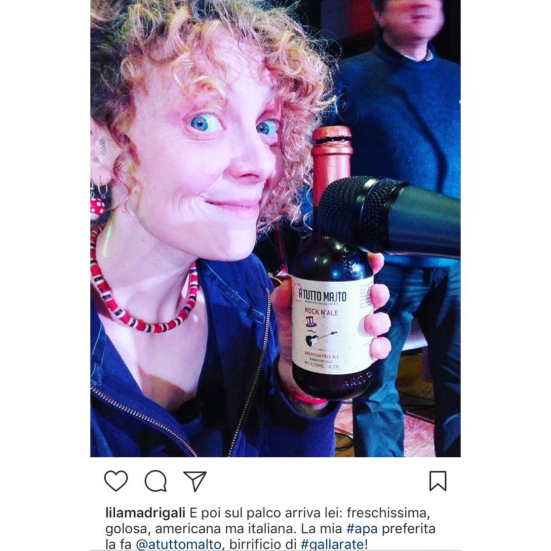 Siamo felicissimi! Grazie mille <a href="/lilamadrigali/">Lila Madrigali ⚓️</a> 😊 Cheers! 🍺 #birraartigianale #ATuttoMalto #Gallarate #Instagram