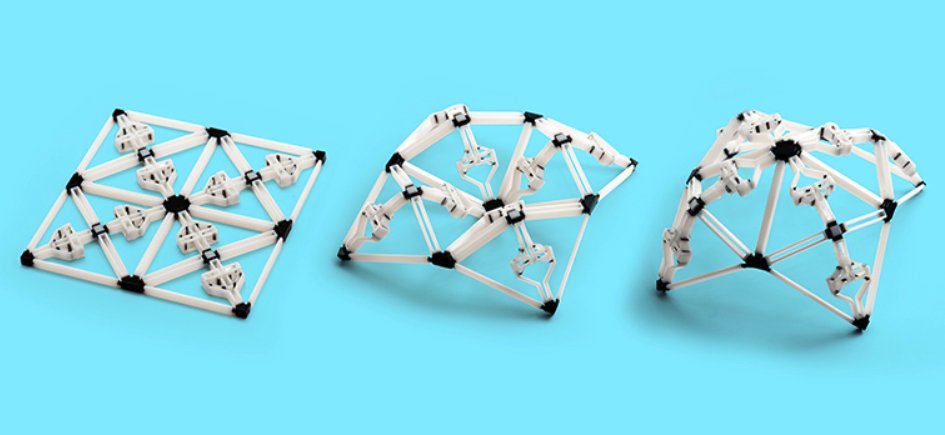 New approach in #4D printing: flat object can be transformed in two load-bearing and predictable structures. ethz.ch/en/news-and-ev…