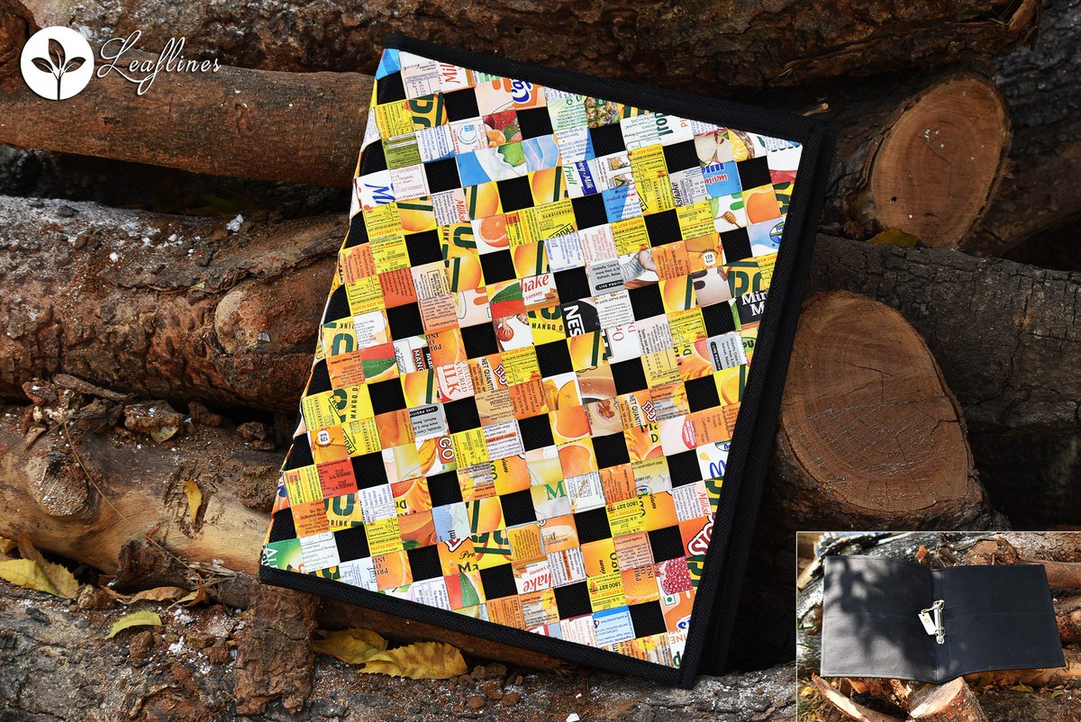 leaflines's tweet photo. Want to get a snazzy yet #ecofriendly folder to keep your docs in? then check out the products made with reused tetra packs. 
#OurOfferings https://t.co/s6m5SeoBdO