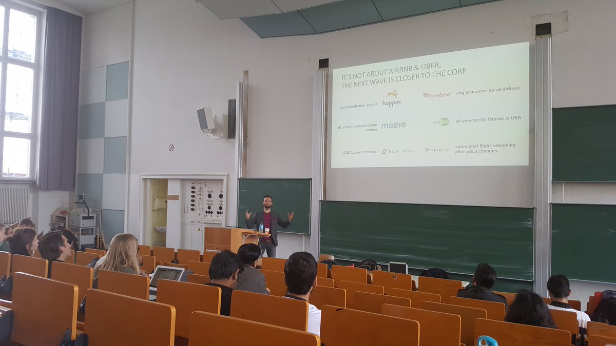 littlewebgiants's tweet photo. Sebastian Herzog from @lufthansa Innovation Hub at @TUBerlin discussing clever #startup ideas in the travel industry. @LH_API https://t.co/tPJ40c5ux8