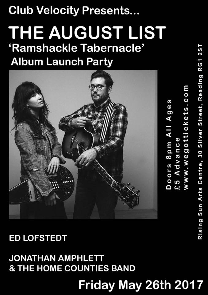 AWBWrecords's tweet image. Our very own @Jonathan Amphlett and @edlofstedt support @TheAugustList on the 26th of May in Reading!