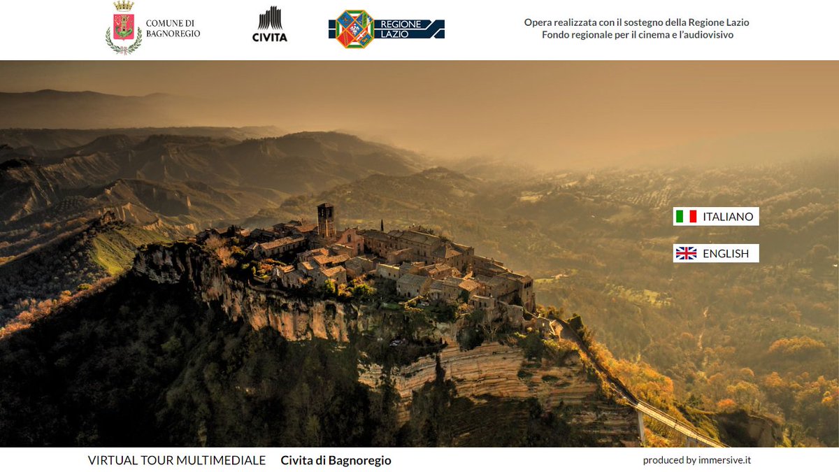 immersive2's tweet photo. L' anno dei @BorghiPiuBelli d'Italia,orgogliosi di aver valorizzato uno dei più noti @civita grazie a @RegioneLazio 
https://t.co/LHp5hxgZl2 https://t.co/0mYdwFAGOk
