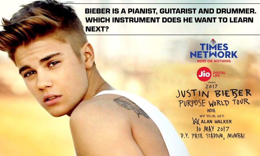 moviesnowtv's tweet photo. Lets test how well you know #Bieber! We're sure you wouldn't get this right! #BieberWithMN #PurposeWorldTour https://t.co/4Z54neGdNK