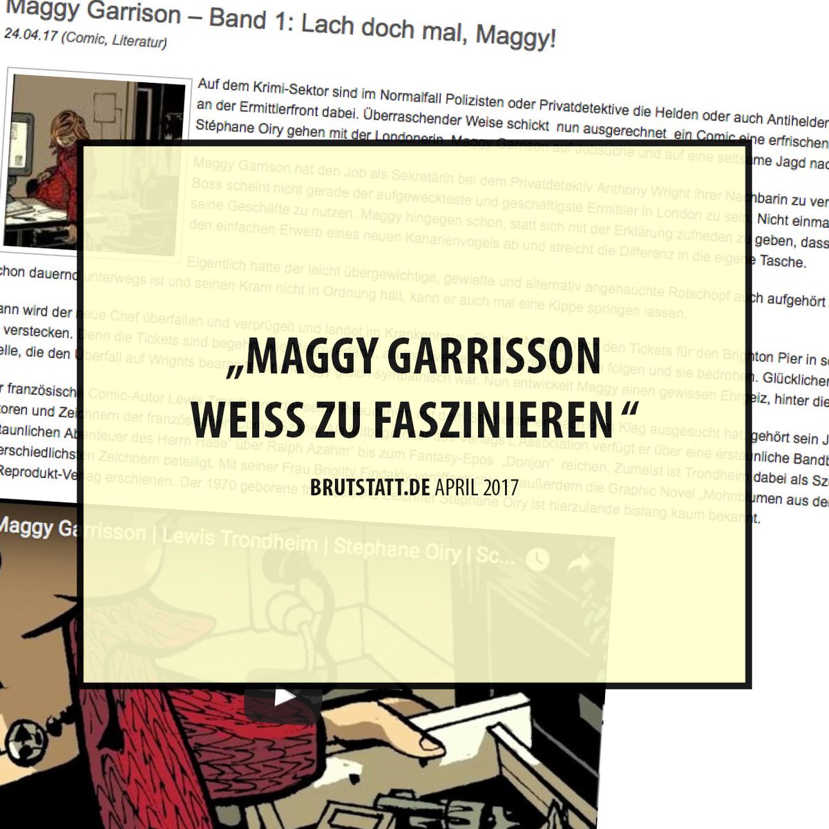 @lewistrondheim #StephaneOiry #MaggyGarrisson @brutstatt Maggy Garrisson – 1. Lach doch mal, Maggy! > bit.ly/2qdRjne