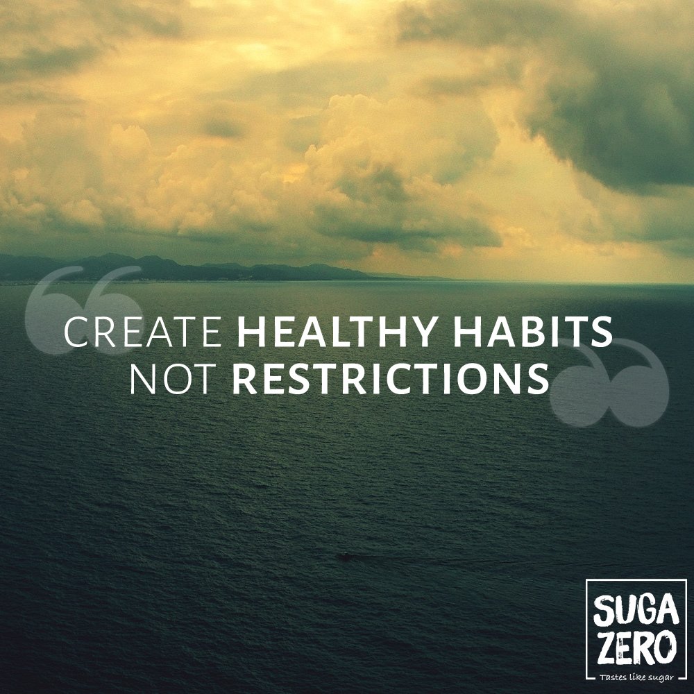 Suga__Zero's tweet photo. #MondayMotivation
Create healthy habits not restriction. https://t.co/BjRaJGkxyc