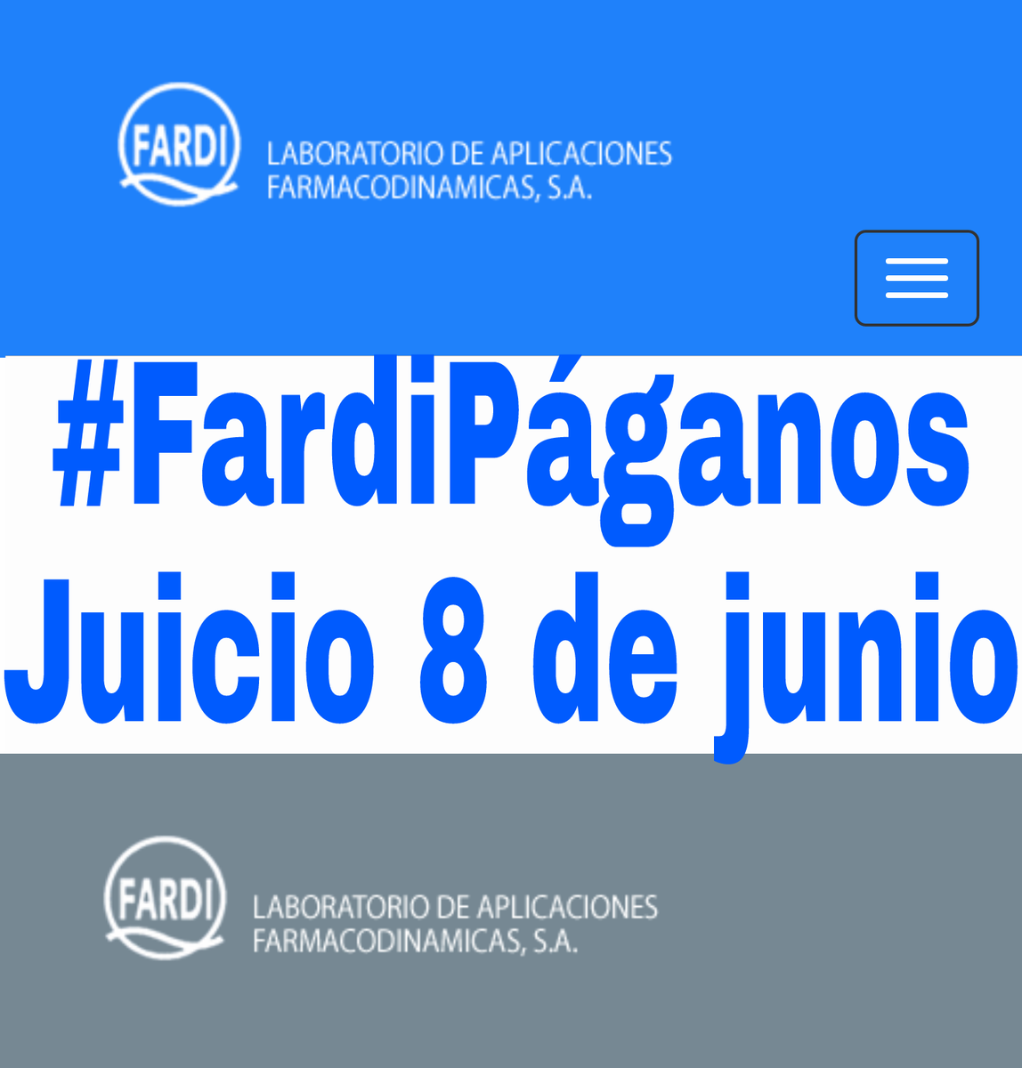 Peludixx's tweet photo. #Fardi "Lo llama crisis" y detrás se esconde una venganza por defender los derechos laborales por ley.
#FardiPáganos la deuda pendiente #8j https://t.co/R5495bpgmy