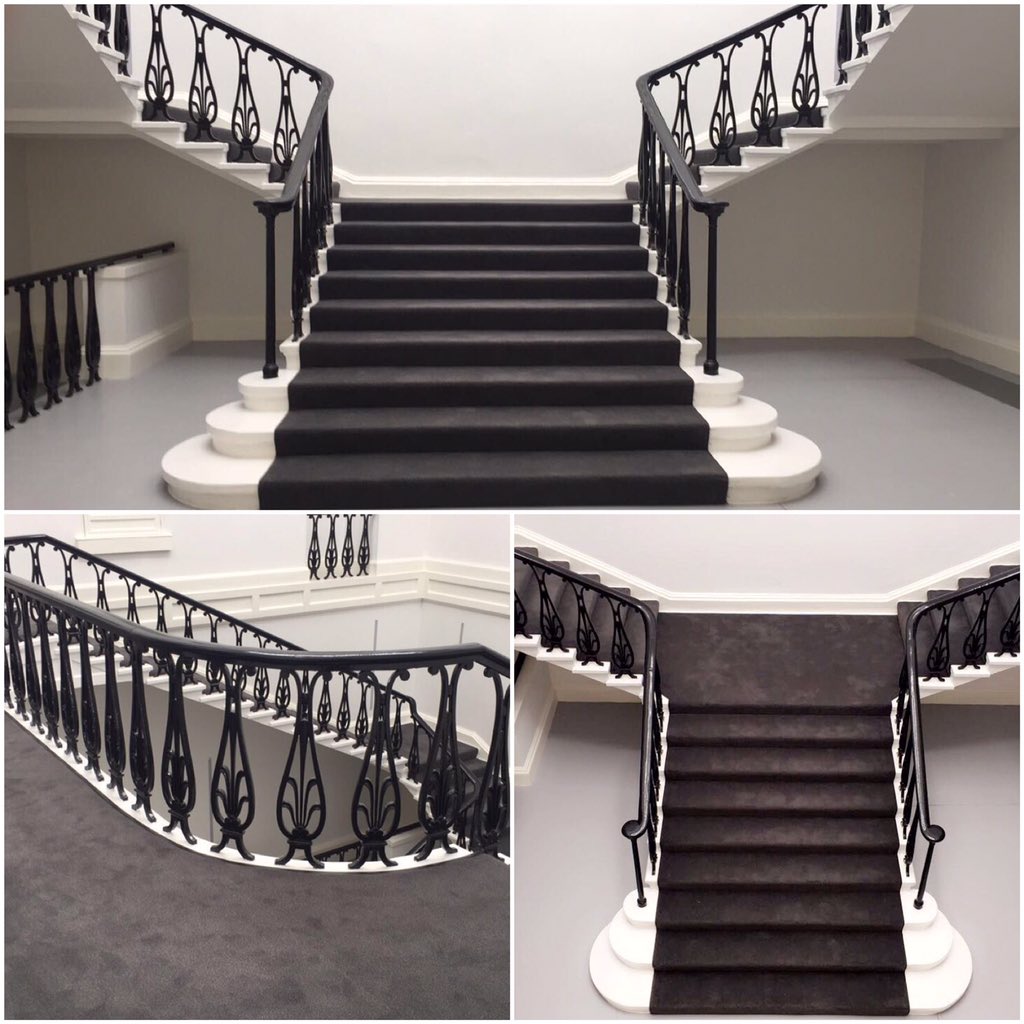 Bespoke carpet from @WiltonCarpets fitted by us at Greenock's Custom House #contract #flooring