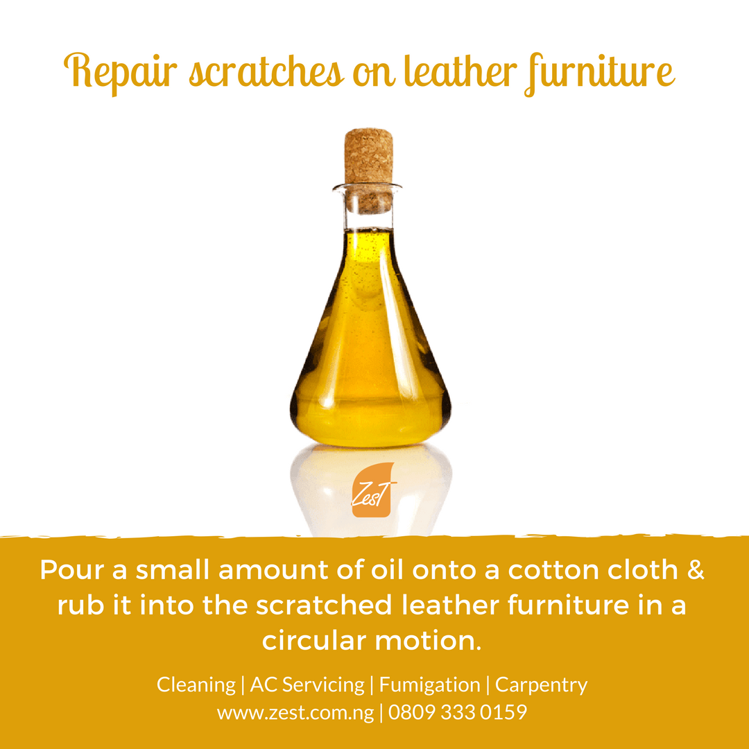 zest_hq's tweet photo. Got scratches on your leather furniture? Not to worry; We have a great DIY Cleaning Tip to help solve that problem > https://t.co/XS9abkPSGL https://t.co/bkcVfWGGnA
