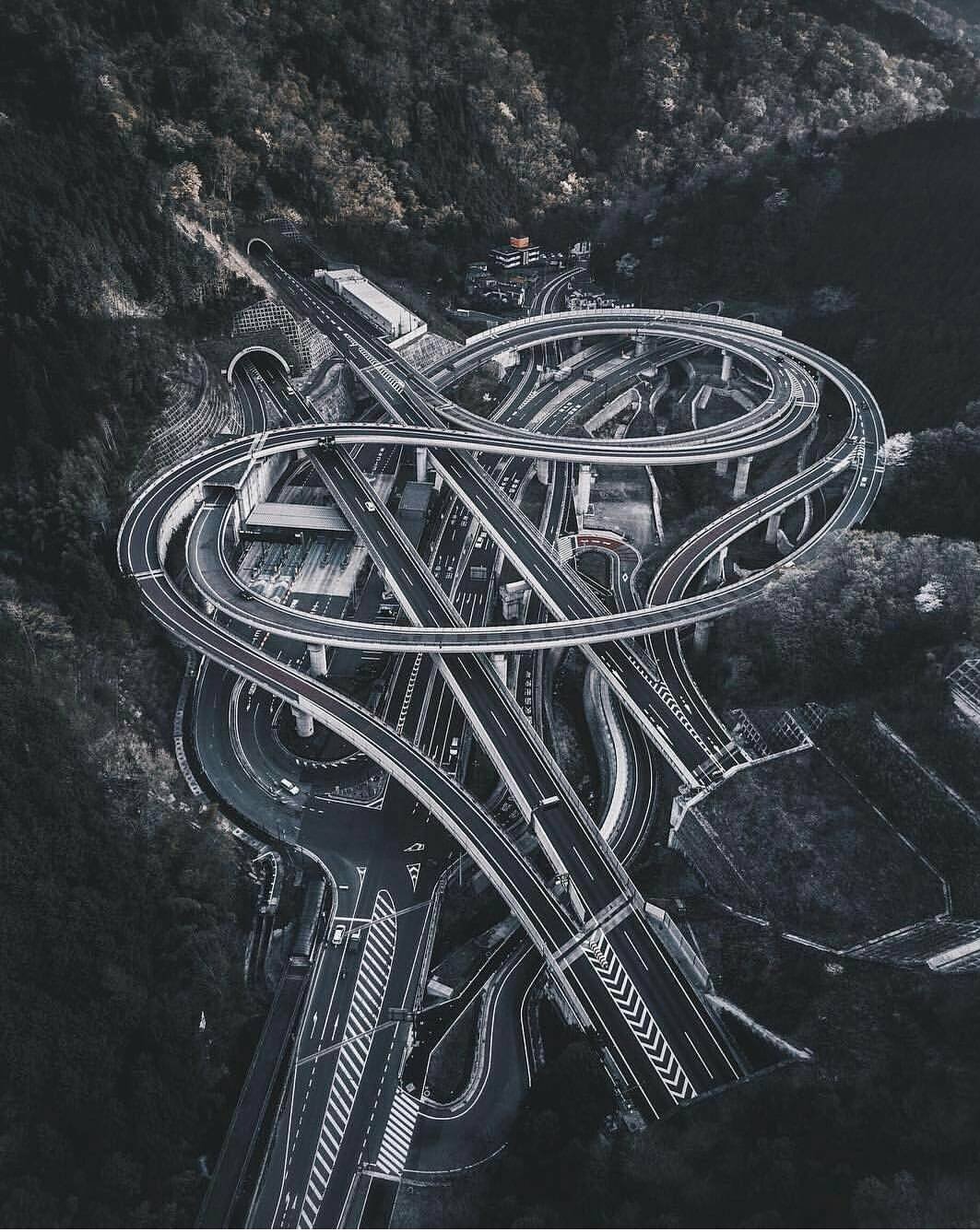 Beautiful road layout