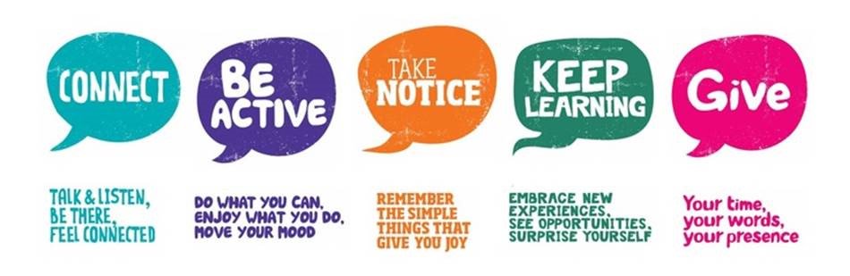 This week we're learning about tools &amp; tips to boost postitve mental wellbeing. Todays theme is #CONNECT #MentalHealthAwarenessWeek