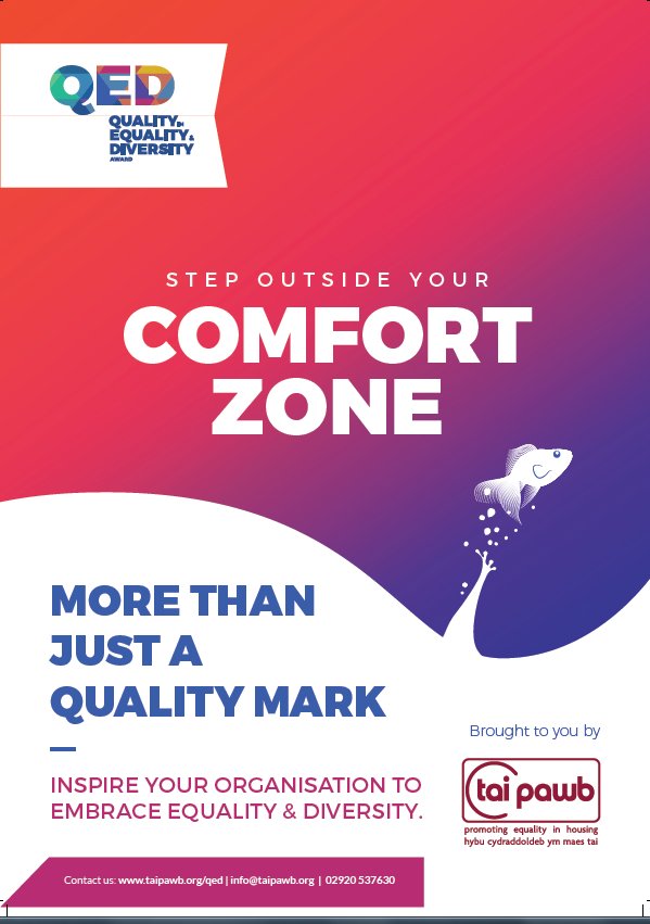 TaiPawb's tweet photo. Just two days to go until the Cardiff #QEDAward launch, more than just a quality mark its about Quality in Equality and Diversity @TaiPawb https://t.co/1fSFCUZtdz