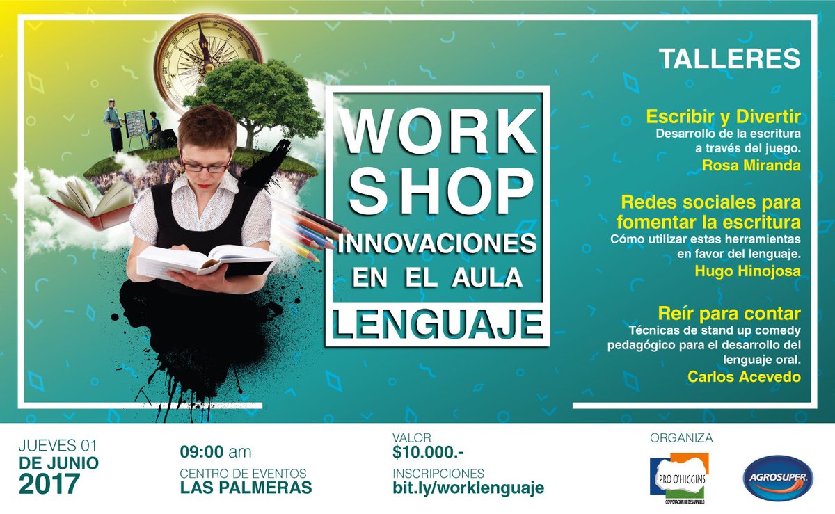 Workshopohi's tweet photo. Workshop de Lenguaje, talleres prácticos!! inscripciones en: https://t.co/8cwrNcZx0o @seremieducVI @Cormun_Rancagua @elrancaguino https://t.co/pXWbTuIz7c