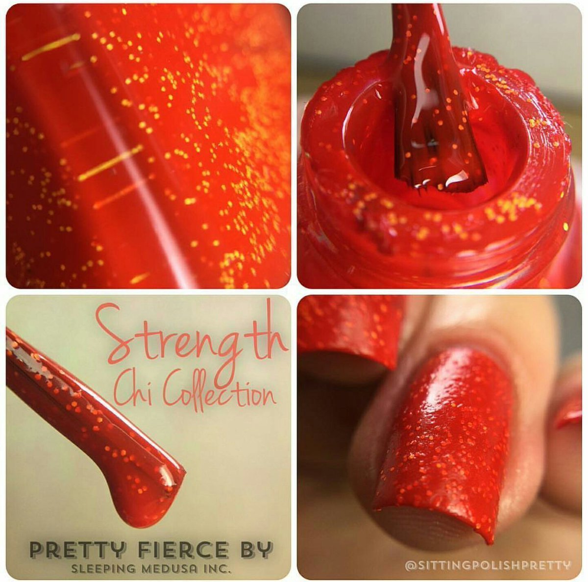 Strength | A Bold &amp; Fiery Pretty Fierce #NailPolish that Will Bring Your Spring #Nails to Life ♡ PrettyFiercePolish.com