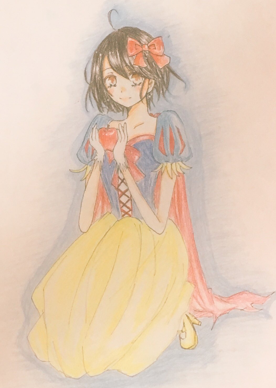 春風 桜 原稿完成 白雪姫描きました 色鉛筆久々に使った 色塗るの楽しい ﾟ ﾟ ディズニープリンセス 白雪姫 イラスト お絵描き T Co Xqcbgu1ozv Twitter