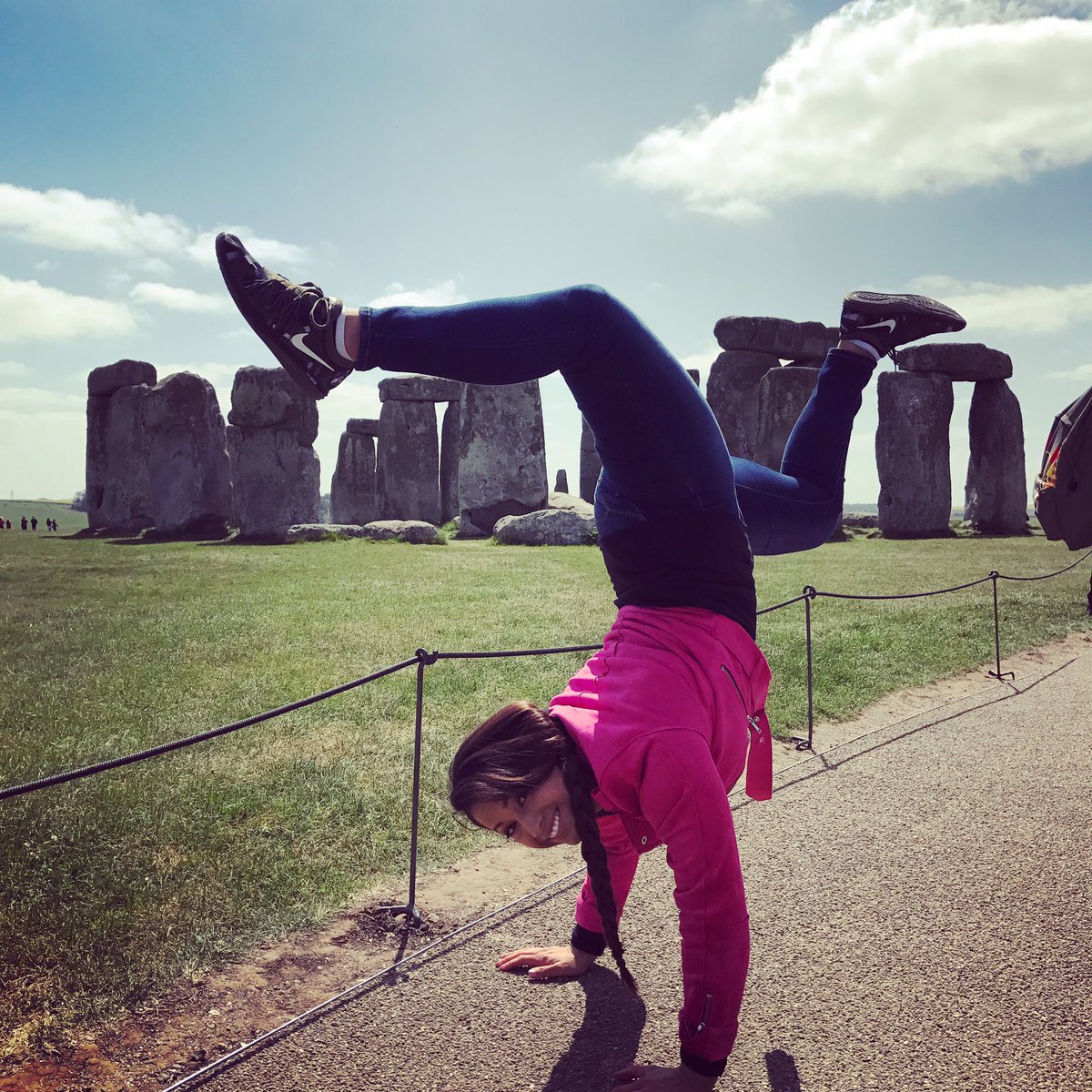 DashaKuret's tweet photo. Got to hang out at the beautiful #Stonehenge before #WWEBournemouth tonight!!! #WWE #SDLive 🤓💃🏽🤸🏽‍♀️🕺🏽 https://t.co/9EB4LFbyET