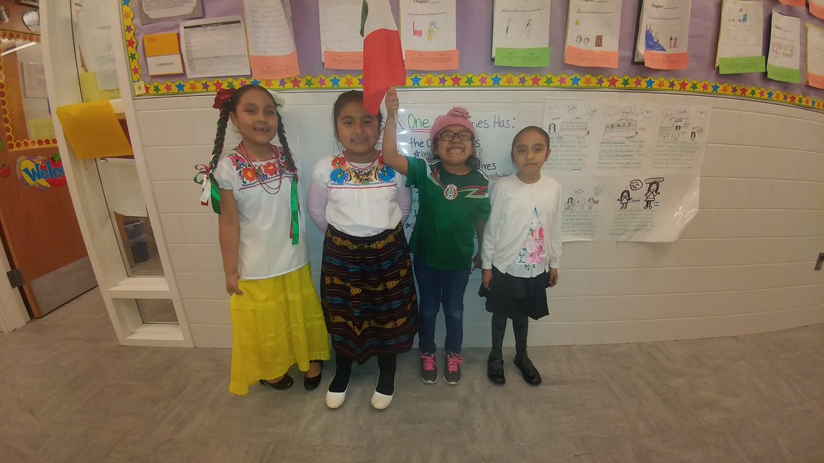 PS110Q's tweet photo. Ms. B (Baique)'s class celebrating #CincodeMayo last week! https://t.co/xWsuWTmbGX