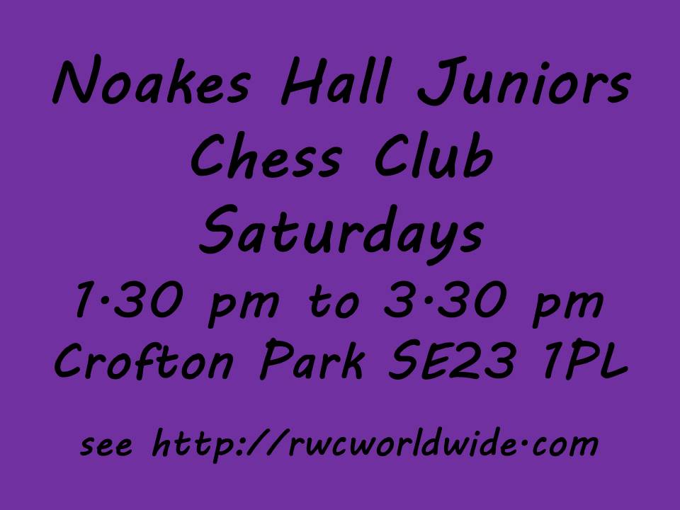 chessfiremonkey's tweet photo. Chess is still a popular board game that children enjoy learning to play and there's a junior club in Crofton Park they can join to improve. https://t.co/eOmvZcBCvz
