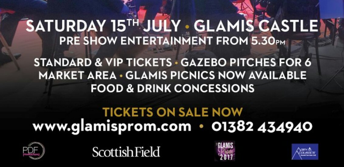 The Glamis Prom 2017
Headliner Susan Boyle 
Tickets now available