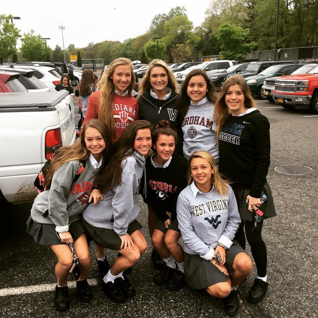 stpathunt's tweet photo. It's Senior College Decision Day @ St. Anthony's High School!  
Congratulations to St. Patrick's School Alumni! 
#stpathunt https://t.co/AuLaqyk3gs