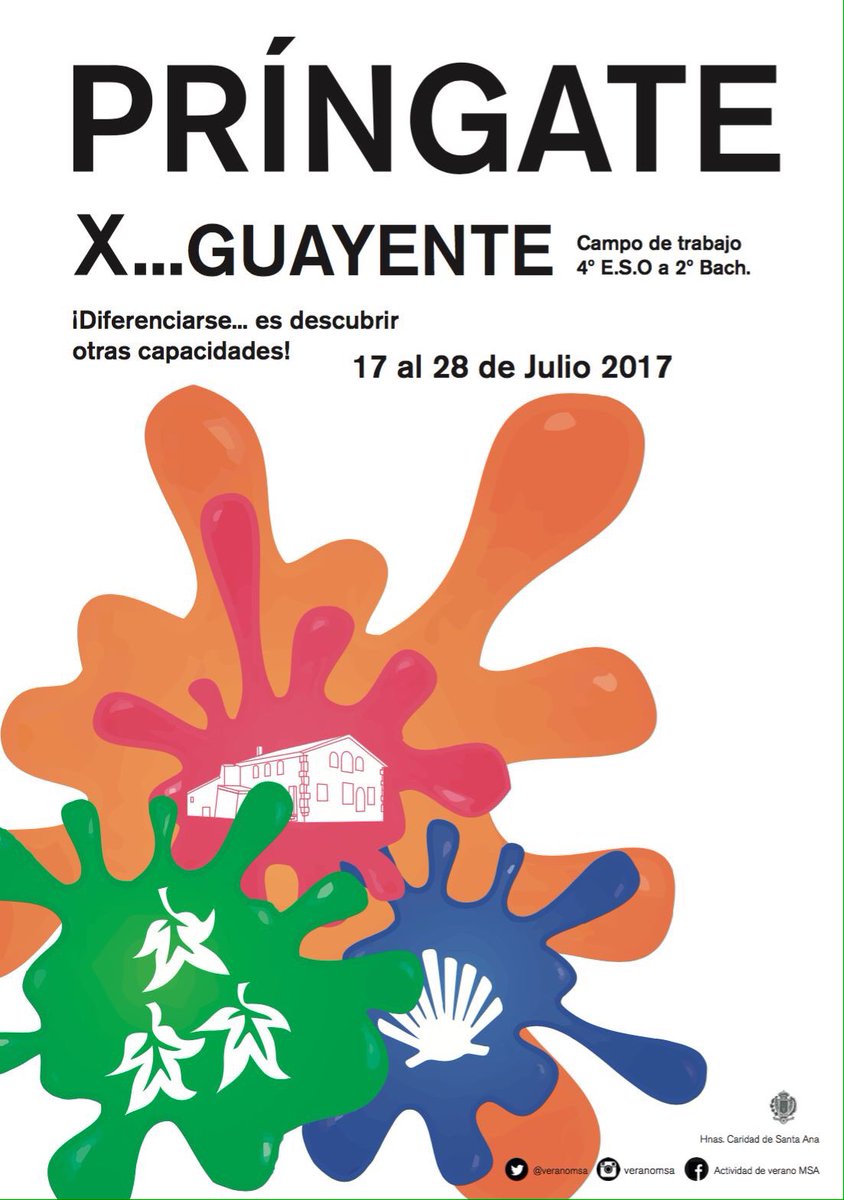 veranomsa's tweet photo. ¡No te lo pienses más! Este verano disfruta en el campamento y príngate en el campo de trabajo. #veranoMSA #Guayente https://t.co/CioYzG2t6M