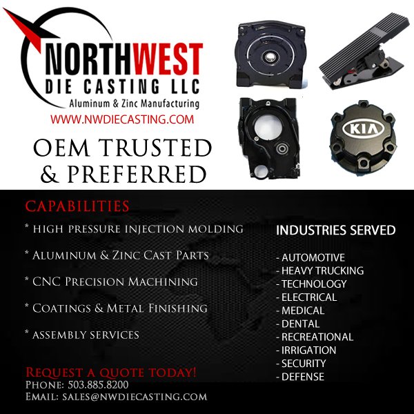 nwdiecasting's tweet photo. Northwest Die Casting
ww.nwdiecasting

#usa #manufacturing #diecast #aluminum #zinc #Oregon https://t.co/RITtc5pJDc