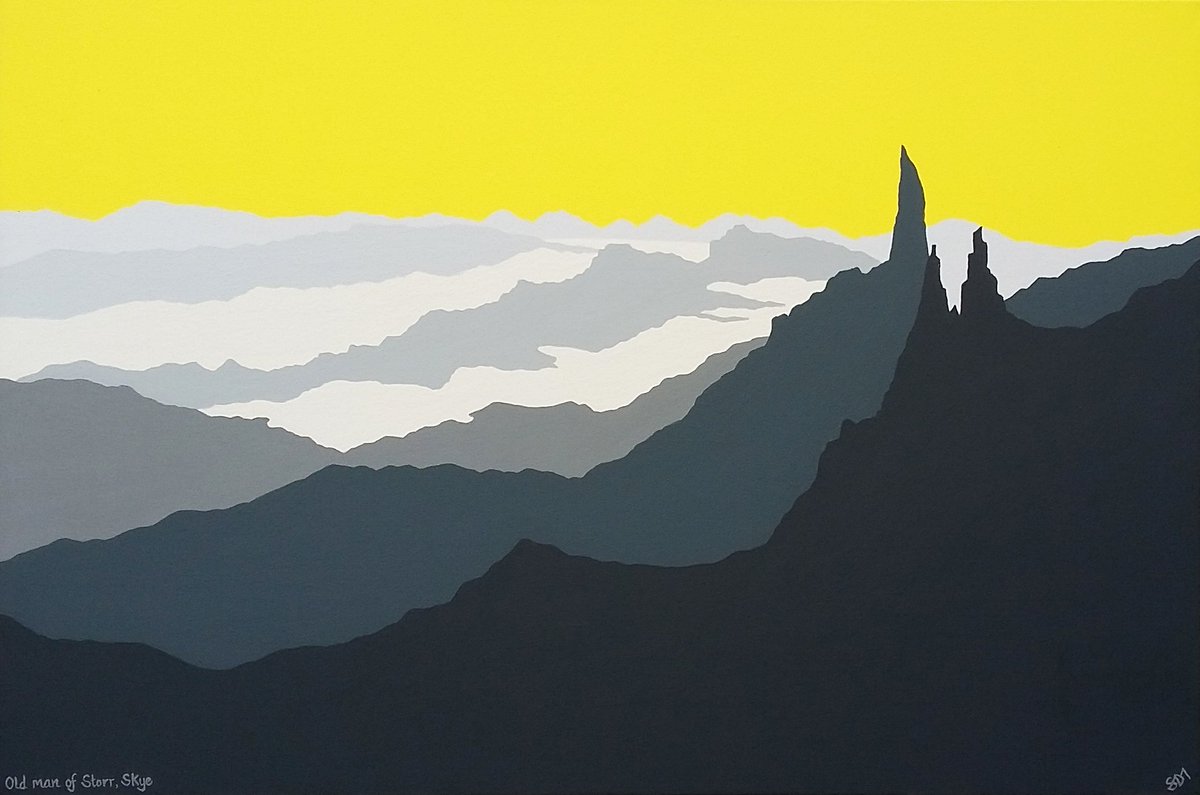 sammartinart's tweet photo. Been working on #oldmanofstorr commission today #storr #Skye #isleofskye #trotternish #Scotland #art #painting #localsh #cuillins #uig https://t.co/kYqnTssUrN