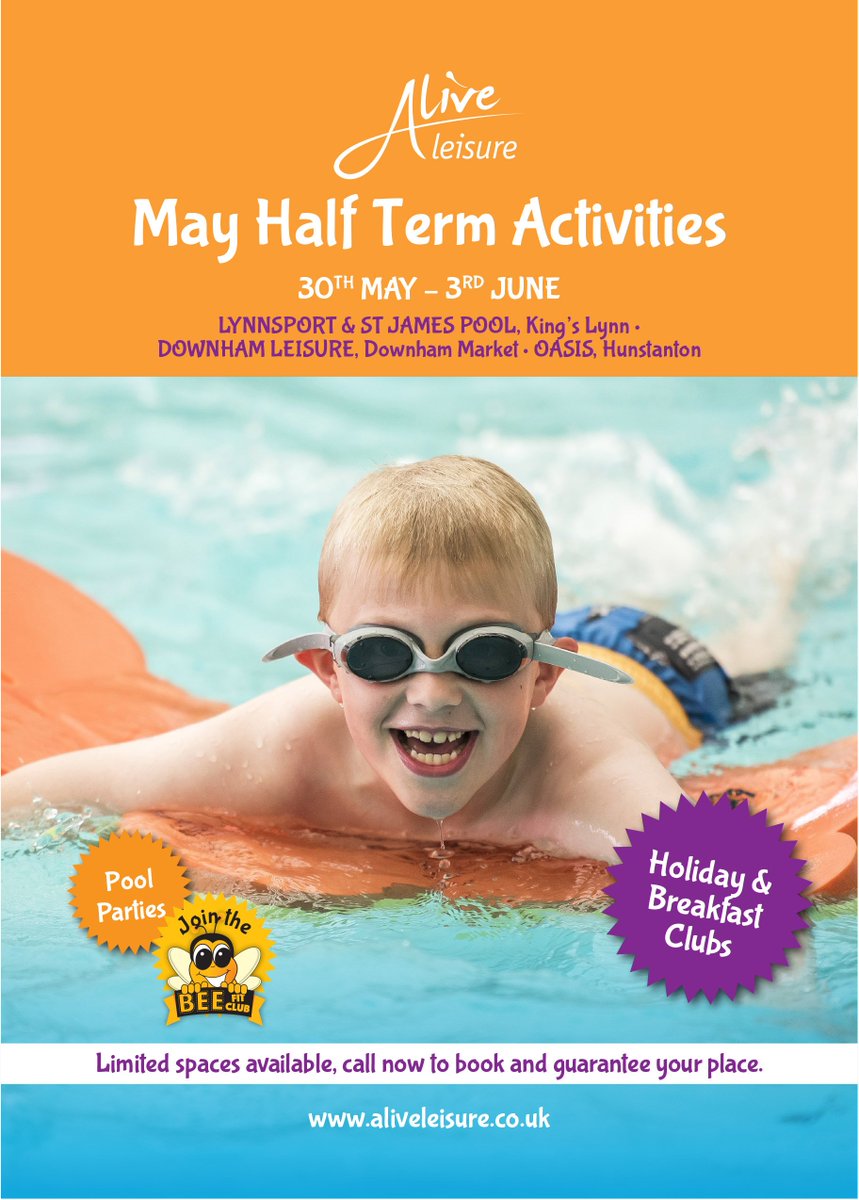 Book your little ones in to our Holiday Activities for the half term. See what's on offer here aliveleisure.co.uk/sites/default/…