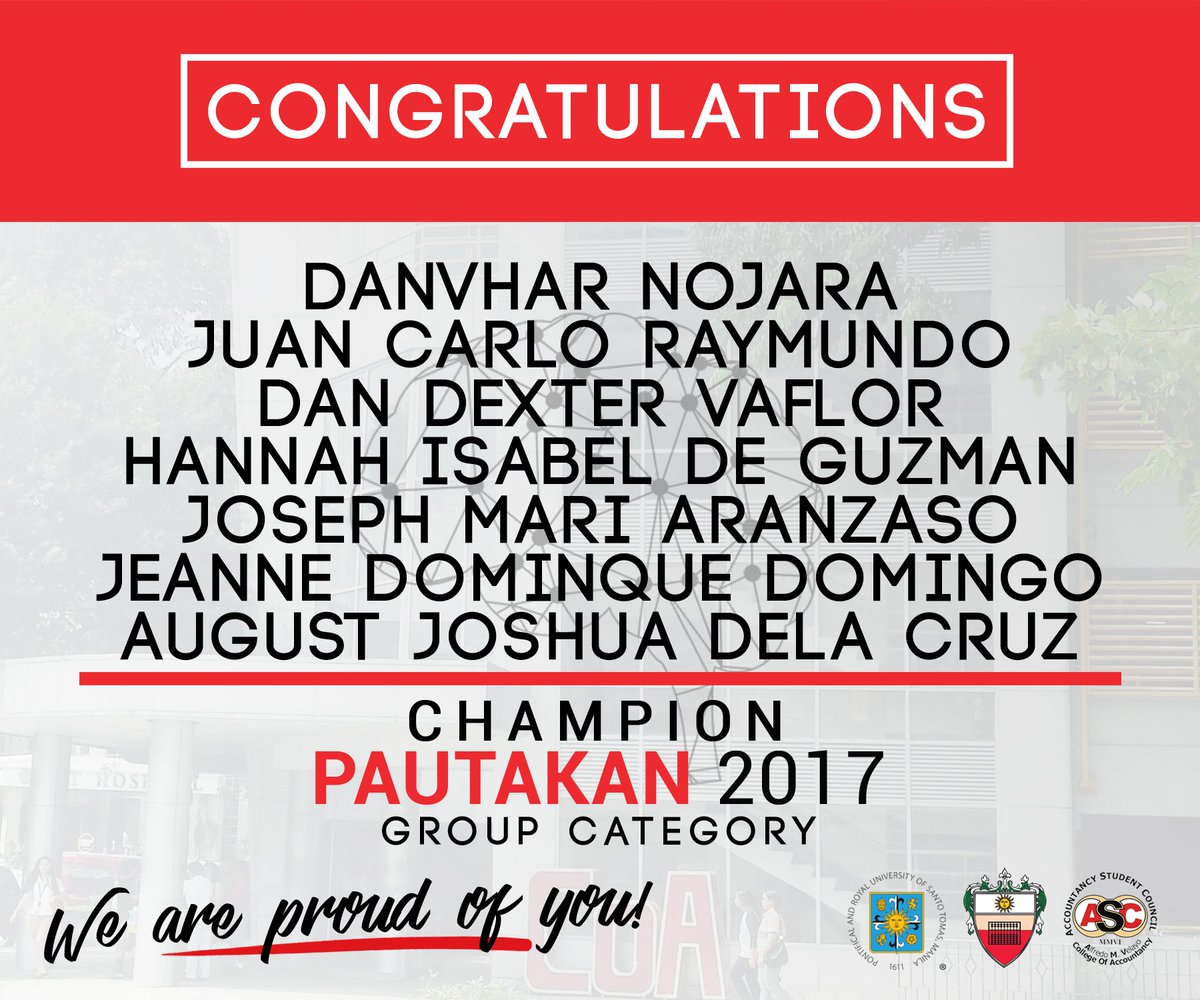 Let us all congratulate the participants of this year's #Pautakan2017 for bagging the awards and bringing great pride to our college!
