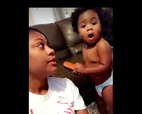 TheRoot's tweet photo. WATCH: Start your day with this adorable mommy-daughter 'salon talk' video https://t.co/XuEeiDH2z5 https://t.co/Oj4rX4nAO7