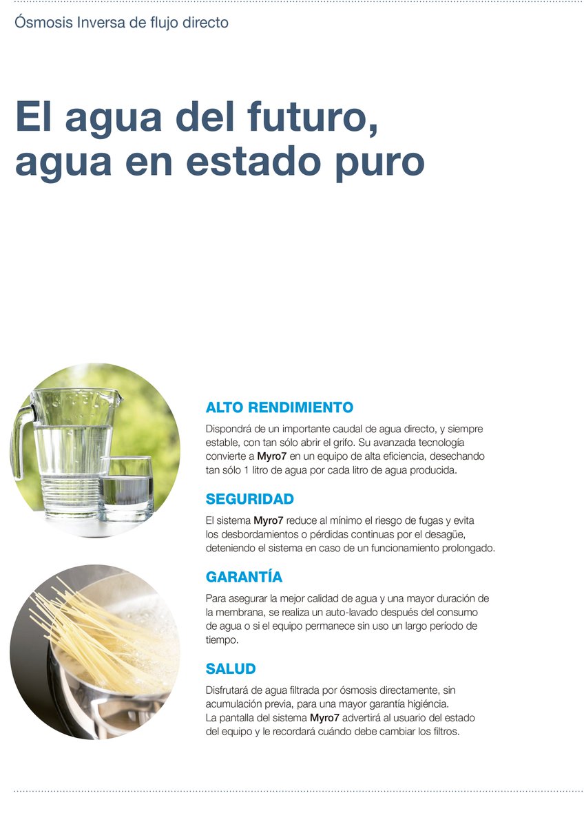 Servidaya's tweet photo. MYRO 7 es la osmosis inversa de flujo directo de ATH. Sus  características son la ausencia de tanque así como su bajo consumo en agua. https://t.co/5boqMp8X9e
