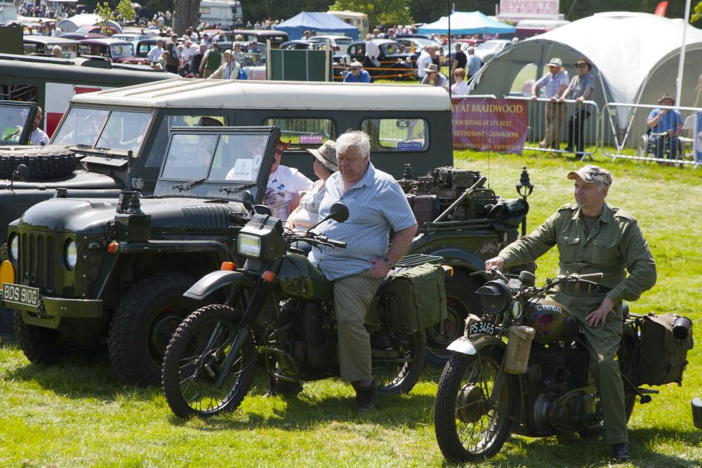 BVACClassic's tweet photo. Military vehicles at last years show.  Here again on the 4th June. @ThirlestaneBuzz https://t.co/y0jYACkx7Z